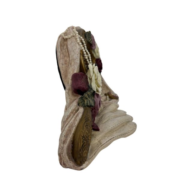 Figi Graphics Boudoir Reflection Vintage 1996 Victorian Clock Resin 1AA Battery - Picture 16 of 17